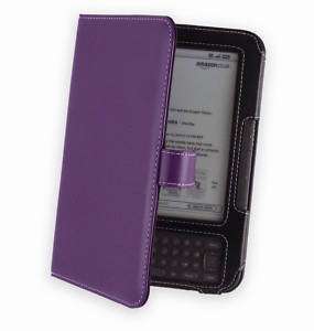 Cover Up Leather Case for Kindle Keyboard   Purple  