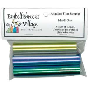    Angelina Film Sampler 4X3 3/Pkg Mardi Gras  Lemo 