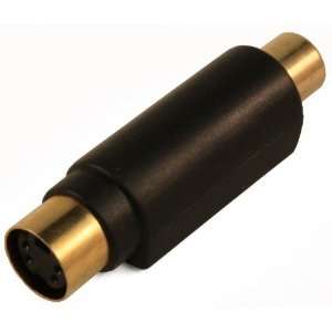  S video Female to RCA Female Adapter Gold Plated 