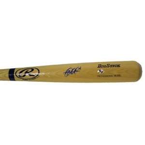  Mat Gamel Autographed Bat   Rawlings Big Stick Blonde 