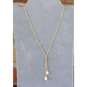  14kt Fresh Water Pearl Lariat Necklace 
