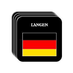  Germany   LANGEN Set of 4 Mini Mousepad Coasters 