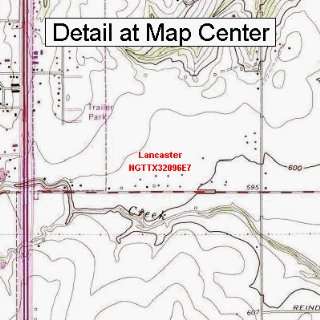  USGS Topographic Quadrangle Map   Lancaster, Texas (Folded 