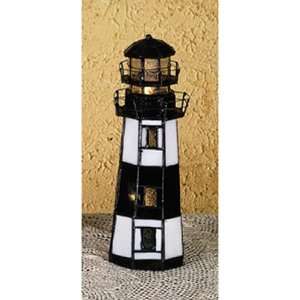   Lighthouse Accent Lamp Table Lamps Stained Art Glass