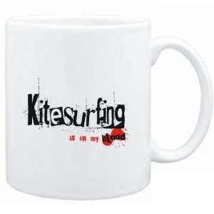  Mug White  Kitesurfing IS IN MY BLOOD  Sports Sports 