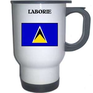  Saint Lucia   LABORIE White Stainless Steel Mug 