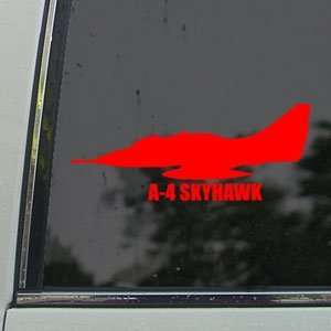  A 4 SKYHAWK Red Decal Military Soldier Window Red Sticker 