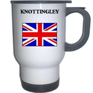  UK/England   KNOTTINGLEY White Stainless Steel Mug 