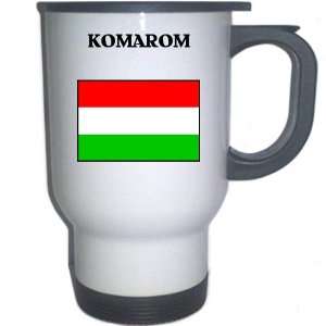  Hungary   KOMAROM White Stainless Steel Mug Everything 