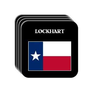 US State Flag   LOCKHART, Texas (TX) Set of 4 Mini Mousepad Coasters