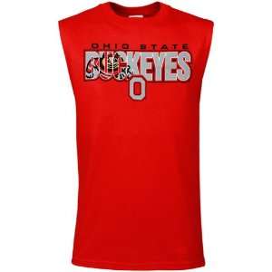   State Buckeyes Scarlet Outsider Sleeveless T shirt