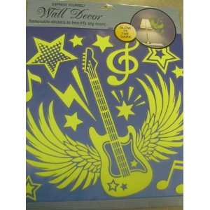  Express Yourself ER11863 Glow In The Dark Music Wall Decor 