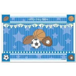    All Star Sports   Personalized Baby Shower Placemats Toys & Games