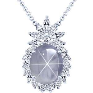  Platinum Oval Cut Blue Sapphire And Marquise Diamond 
