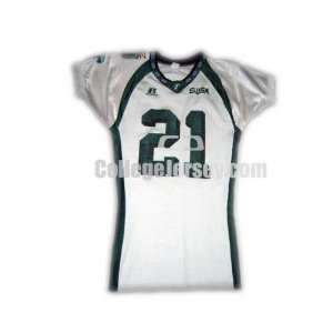  White No. 21 Game Used Tulane Football Jersey Sports 