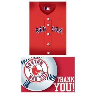   Boston Red Sox Baseball   Invite & Thank You Combo 