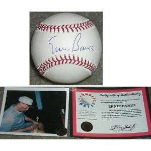  Ernie Banks Signed MLB Baseball