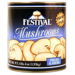 Festival Mushrooms Pieces and Stems Fresh Pack,4 Pound & 4oz  
