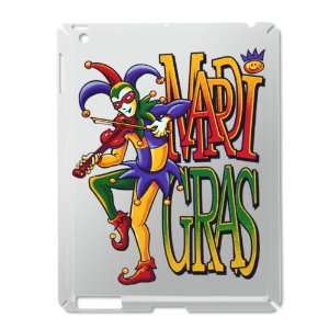    iPad 2 Case Silver of Mardi Gras Joker with Fiddle 