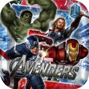  The Avengers Party 7 Square Paper Cake/Dessert Plates (8 