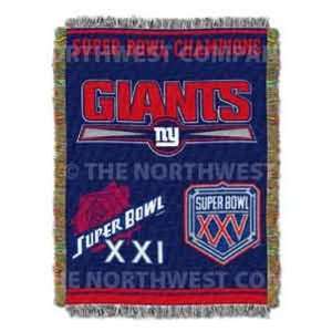   Blanket 2007 NFL Super Bowl 42 Champions   Giants