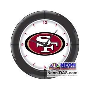 San Francisco 49ers Neon Clock