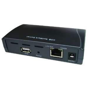  Printer Gigabit Network Sharing server+4port Hub USB(black 