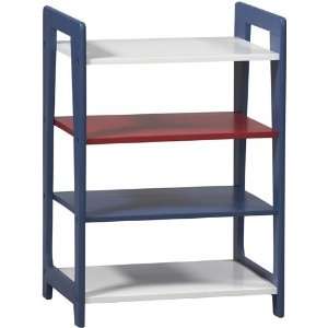 Kids Bookcase in Red Blue White   Admiral Collection 