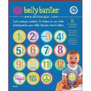 BLUE BANANA MONKEYS Baby Month Onesie Stickers Baby Shower Gift Photo 