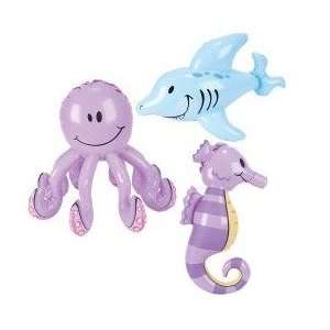 Inflatable Sea Creatures   Pool Party Decorations (1 dz)  