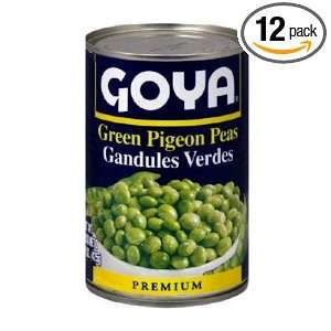 Goya Green Pigeon Pea, 15 Ounce (Pack of 12)  Grocery 