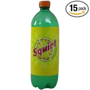 UP Squirt Soft Drink, 33.82 Ounce (Pack of 15)  Grocery 