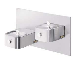   Reverse Bi Level Drinking Fountain w/o Refrigeration   Stainless Steel
