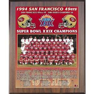 Healy San Francisco 49Ers Super Bowl Xxix Champions 11X13 Team Picture 