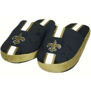 New Orleans Saints 2010 NFL Team Logo Stripe Slide Slippers Size 