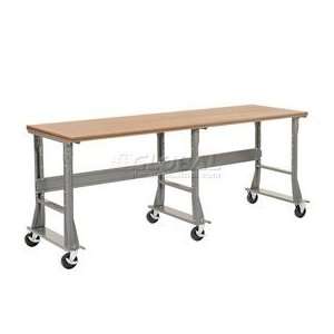  96x30 Mobile Shop Top Square Edge Work Bench  Fixed Height 