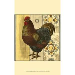  Mini Barnyard Roosters IV by Unknown 10x13 Kitchen 