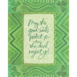  St Patricks Day Card May the Good Saints Protect Ye  An 
