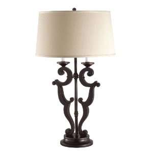  Double Arm Flourish Table Lamp