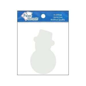    AD Paper Chipboard Shapes 8pc Snowman White Arts, Crafts & Sewing