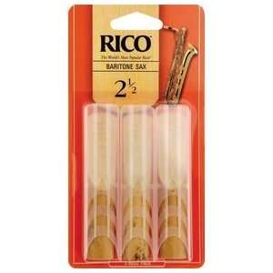  Rico Baritone Sax Reeds 3 Pack