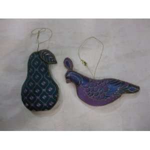  Brocade Partridge and Pear Ornaments by Avon Toys & Games