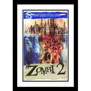  Zombie 20x26 Framed and Double Matted Movie Poster   Style 