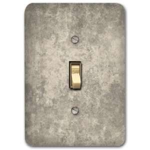  Light Gray Concrete Pattern Metal Light Switch Plate Lighting 
