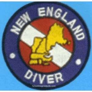  New England Scuba Diver Patches