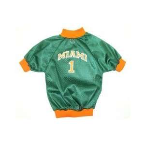 Sports Enthusiast Miami NCAA Dog Mesh Sport Shirt (Tiny)  