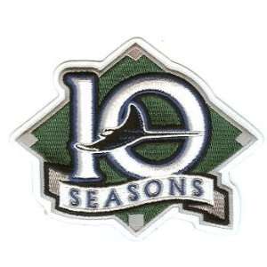  2007 Tampa Devil Rays 10th Anniversary Patch Sports 