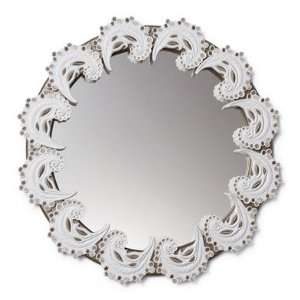 Lladro Spiral Mirror (White / Silver)    