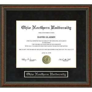 Ohio Northern University (ONU) Diploma Frame  Sports 