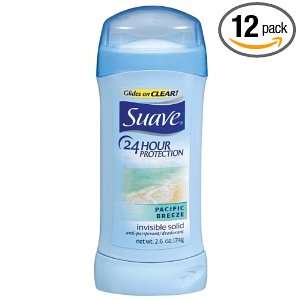 Suave Female Invisible Solid, 24 Hr Protection, Pacific Breeze, 2.6 